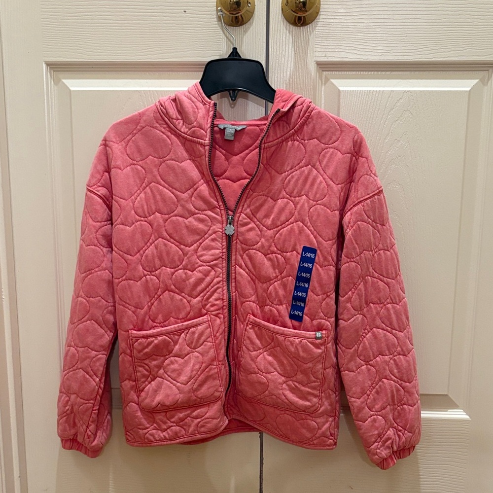 Lucky Brand Coral Quilted Jacket